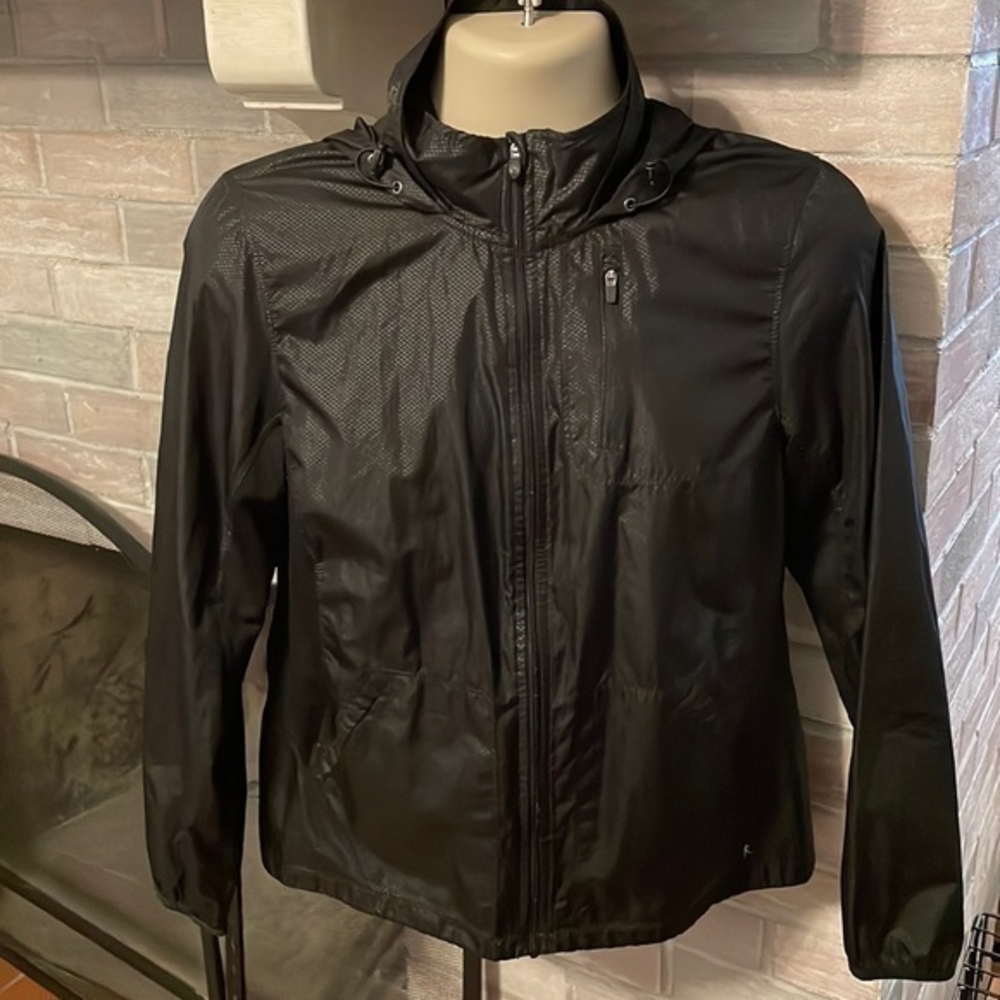 Boys danskin now rain jacket hood sz 8-10 size medium light weight long…